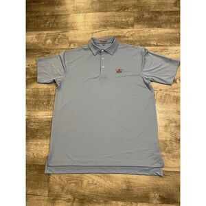 Peter Millar Polo Shirt Men's XL Blue Summer Comfort Golf Baltusrol Club‎